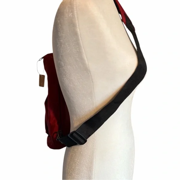 Classic Burgundy Sling Backpack for Men - Picture 2 of 6